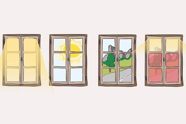 Raumbeleuchtung durch Fenster