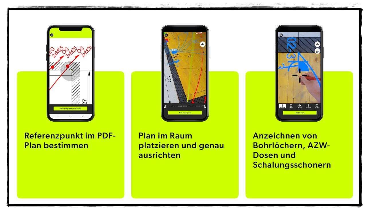 Siresca-App - Vorgang mit der Augmented Reality App