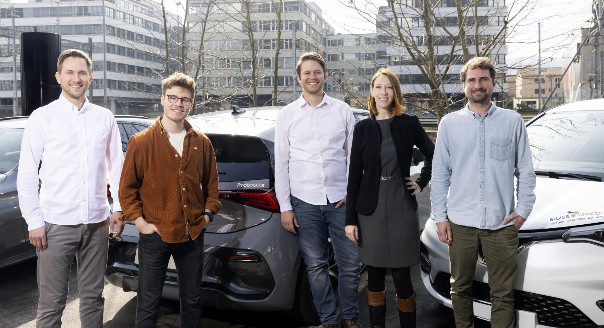 Die neue Geschäftsleitung v.l.: Marius Schwering, Sascha Krucker, Renzo Iten, Ilaria Besozzi, Moritz Fischer