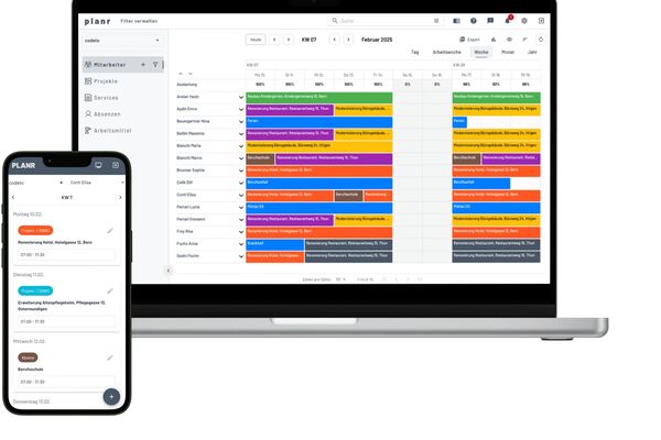 Die Mobile App ist bewusst einfach aufgebaut
