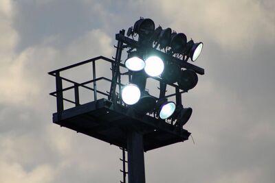 Beleuchtung eines Fussballfeldes