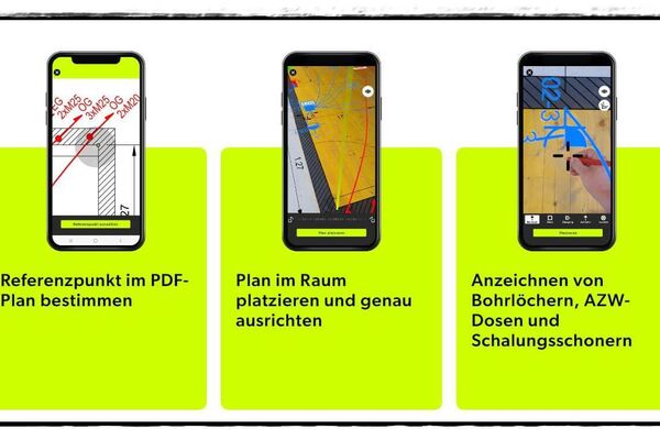 Siresca-App - Vorgang mit der Augmented Reality App