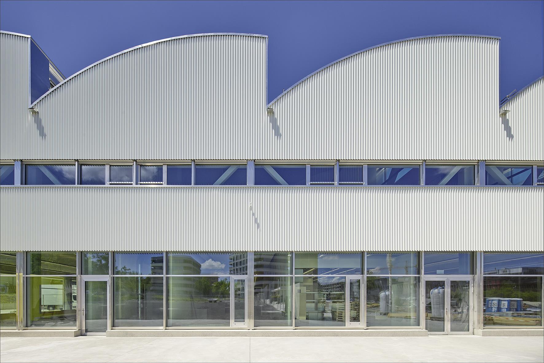 Schule Freilager, Zürich – die Sheddächer sorgen für viel Tageslicht | Foto: Luca Zanier Schule Freilager, Zürich – die Sheddächer sorgen für viel Tageslicht | Foto: Luca Zanier