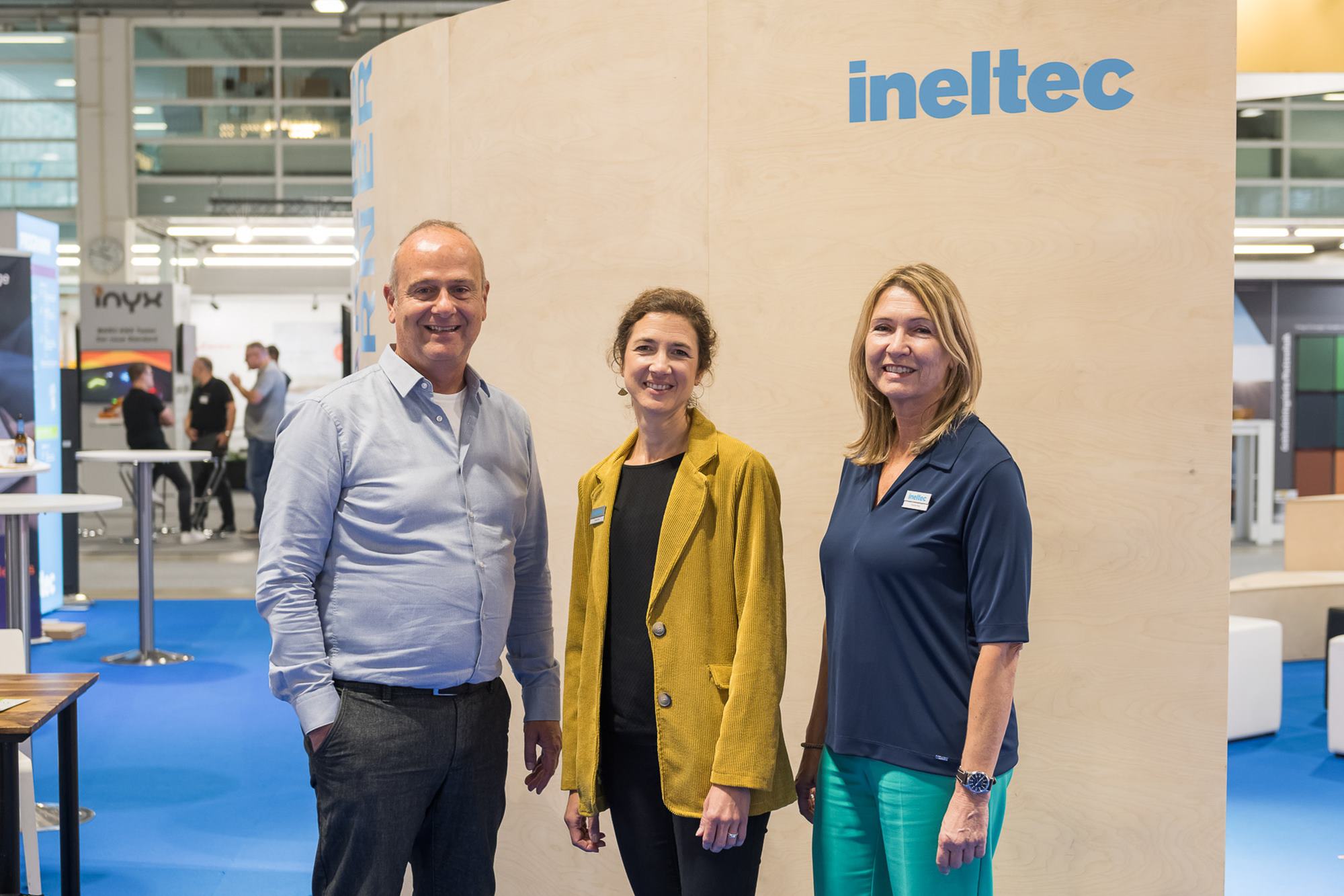 Die Köpfe hinter dem Erfolg der Ineltec Reloaded, v.l.n. r: Ruedi Pfander (Director Segment Construction), Noëlle Marti (Junior Brand Director) und Claudia Ries (Marketing). Die Köpfe hinter dem Erfolg der Ineltec Reloaded, v.l.n. r: Ruedi Pfander (Director Segment Construction), Noëlle Marti (Junior Brand Director) und Claudia Ries (Marketing).