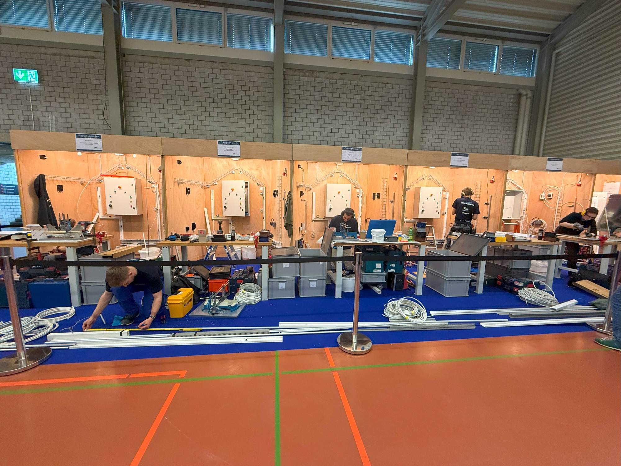Teilnehmer an den SwissSkills Championships 2023 im Verkehrshaus Luzern.