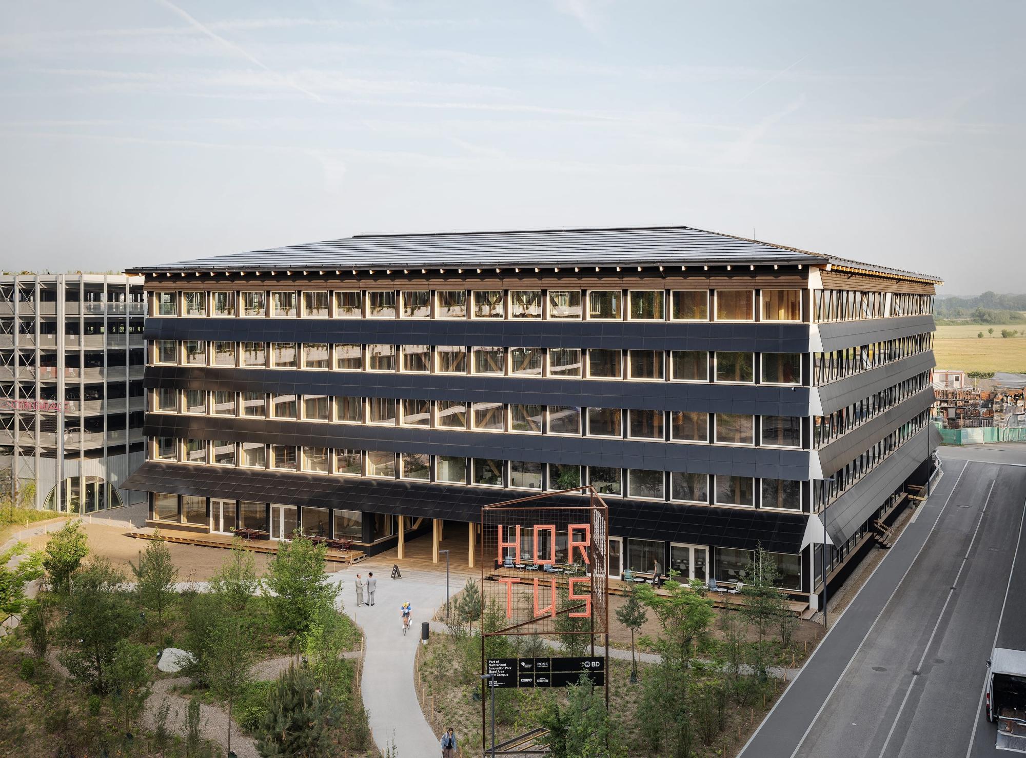 HORTUS in Allschwil. Umsetzung durch Bauherrin SENN, Architekten Herzog & de Meuron sowie Blumer Lehmann und ZPF. (Bildquelle: hortus.ch)