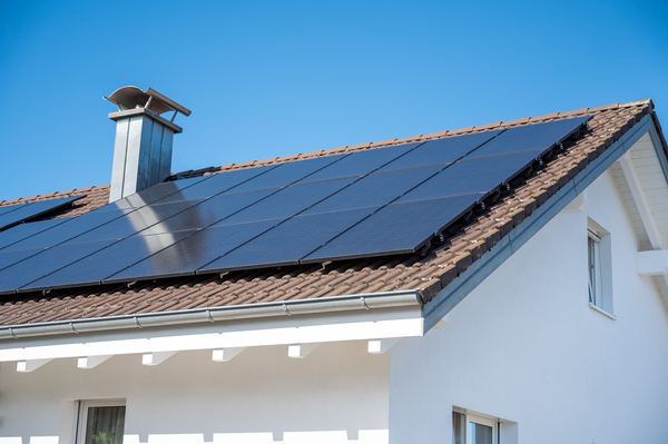 Solarzelle auf Dach